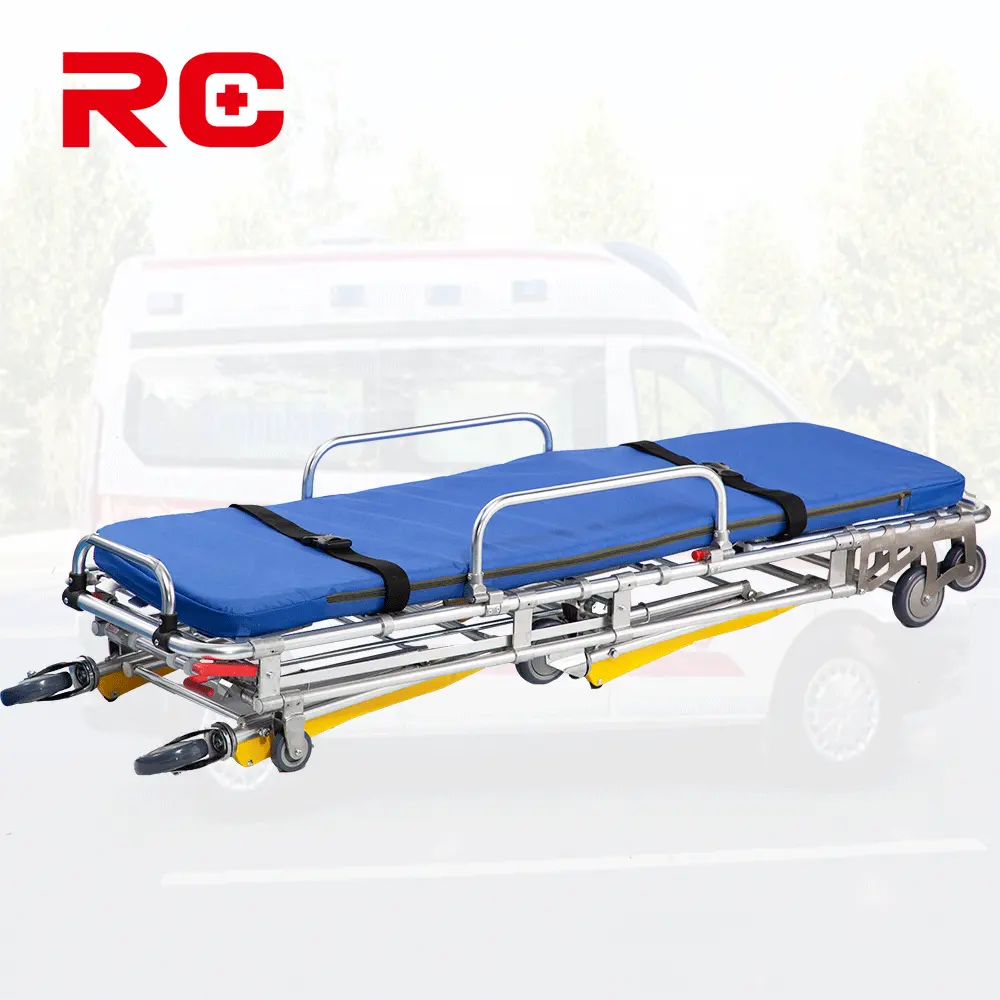 Wholesale Medical Aluminum Ambulance Trolley Stretcher Patient Transfer Stretcher Bed