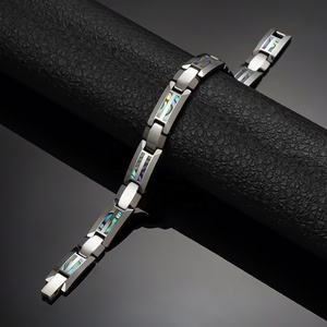 Poya ушка инкрустация энергии исцеления Вольфрам Браслет для контроля кровяного давления - Product Image 2