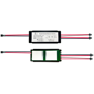 Sensor de luz LED de dos botones inductivo 12V 5A interruptor de espejo táctil capacitivo interruptor de alta tecnología - Product Image 1