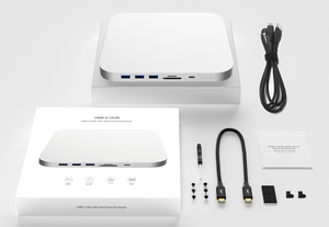 MC25 <strong>Pro</strong> 10Gbps Type C Docking Type C Hub M.2 NVMe NGFF 2.5 SATA SSD/HDD Enclosure for <strong>Apple</strong> <strong>Mac</strong> Mini 2020 M1 Chip - Product Image 6