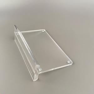 Custom Size Acrylic QR <strong>Code</strong> L or <strong>T</strong> Shape Display Stand for Pay Sign Payment QR <strong>Code</strong> Paper Holder - Product Image 3