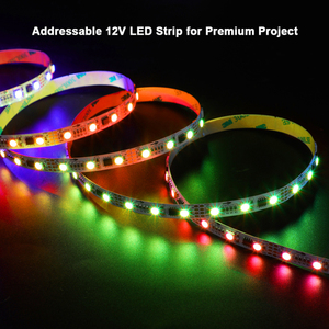 เทปไฟเส้น LED 12V LB1934A ตั้งโปรแกรมได้สี RGB ขนาด12มม. เทปตกแต่งภูมิทัศน์ภายนอกอาคารสามารถติดตั้งได้ - Product Image 2
