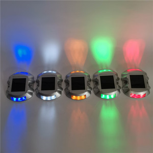 ไฟเตือนจราจร LED สีขาวมองเห็นได้ชัดเจน IP68อลูมิเนียมกันน้ำพลังงานแสงอาทิตย์ - Product Image 6