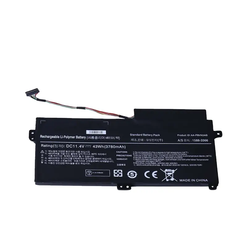 Pin 11.4V 3780Mah 43Wh AA-PBVN3AB Cho Máy Tính Xách Tay Samsung AA-PBVN3AB NP370R4E NP370R5E NP450R4E NP450R5E