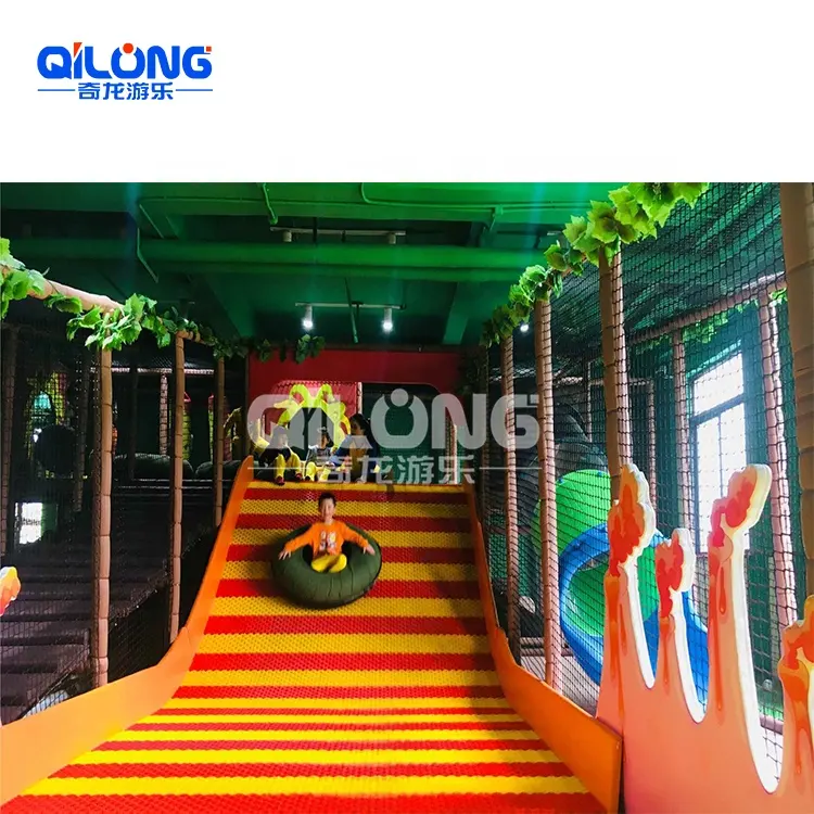 سعر لطيفة softplay الاطفال الغابة ديناصور الشرائح معدات ملعب داخلي التجارية