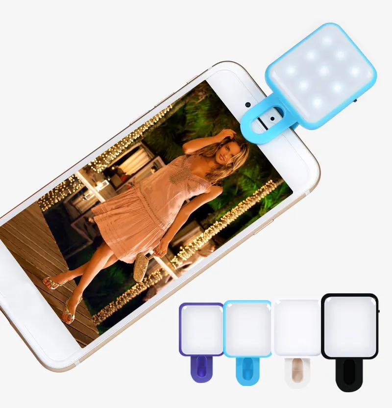 Fabrik heißer Verkauf Handy Selfie Licht LED tragbarer Clip Verbesserung der Fotografie Flash Night Selfie Zusatz licht