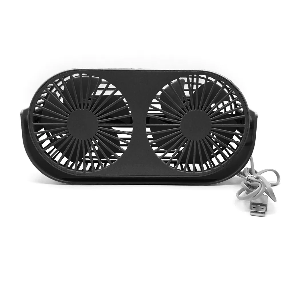 Mini ventilador giratorio dual USB de 3 velocidades ajustable con Aroma Mini ventilador portátil para senderismo Camping