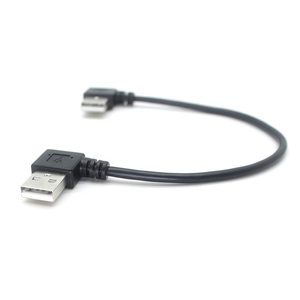 Yüksek kalite sol derece USB 2.0 erkek 90 dirsek USB A erkek harici sabit disk USB veri kablosu - Product Image 3