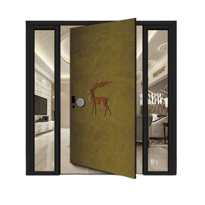 Hiện Đại Mỹ kẻ sọc khâu chống trộm hợp kim nhôm bằng gỗ pivot cửa biệt thự lối vào cửa sợi thủy tinh để sử dụng nội thất - Product Image 1