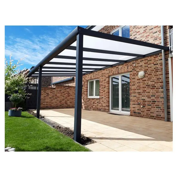 Outdoor Aluminium Pergola Pavillon Polycarbonat Pergola für Garten Pergola Metall 5 X4