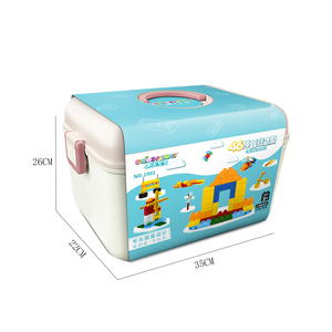 Bloques de construcción de plástico de partículas grandes para niños, juguete educativo para edades tempranas, Ciencia y Tecnología, 128 piezas - Product Image 6