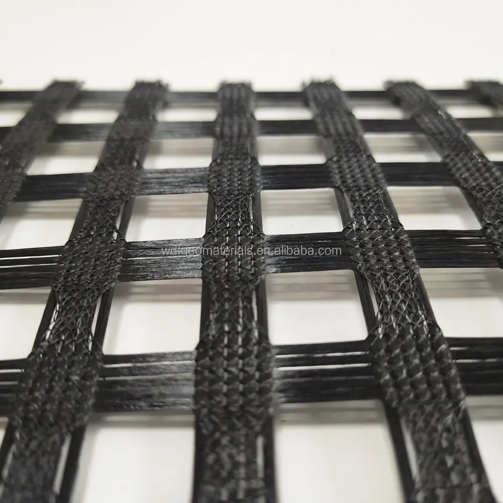 100kn 120kn Glasvezel Geogrid Stof Gecoat Bitumen Voor Asfalt Versterking Wegenbouw Geogrid Prijs