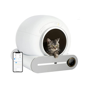 卸売スマートクイック自動猫トイレボックスビッグキャットトイレ自動アプリリモコン猫用セルフクリーニングトイレボックス - Product Image 5