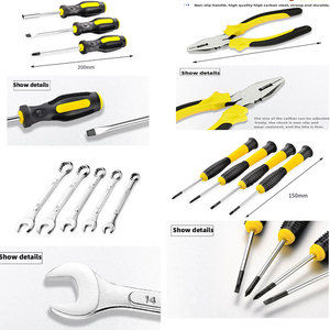 88 pcs完整工具包家用工具箱汽车修理工具套装带锤钳螺丝刀扳手套筒机械工作工具 - Product Image 4