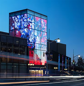 Display per modulo a maglia trasparente Hd schermo pubblicitario in vetro trasparente a Led 3d - Product Image 5
