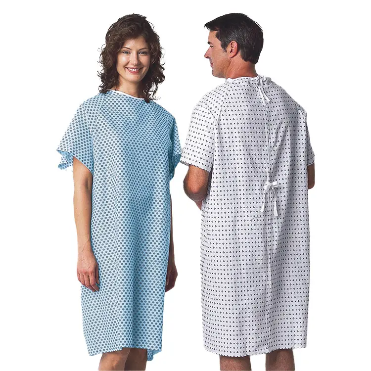 Desgaste Do Paciente Médico Camisa Vestido Em Preço Muito Barato Para Venda De Algodão Hospital paciente vestido