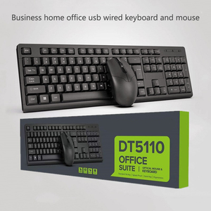 USB Wired Office Business Wired Home Keyboard Ergonómico Notebook Desktop Computer Keyboard Mouse Set - Product Image 3