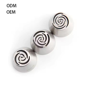 Cross-Border Russian Stainless Steel Decorating Nozzle <strong>Suit</strong> for Cream Cookies DIY <strong>Baking</strong> Decoration Tool Set of Cake Tools - Product Image 1