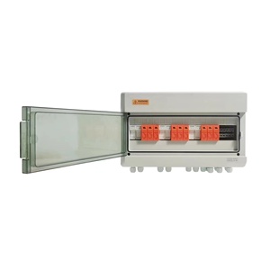 Caja combinadora solar fotovoltaica de 2 entradas y 2 salidas IP65, resistente al agua, 1kW, 2kW, 3kW, 1000V, 16a, CE, 1/2/2
