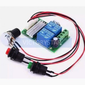 <strong>PWM</strong> DC motor speed regulator 6V12V24V forwardreverse switch electric push rod controller bDC motor speed regulator relay forward - Product Image 1