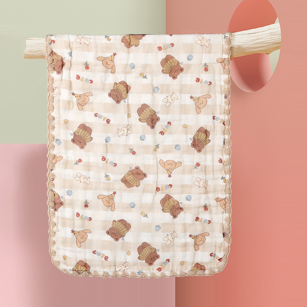 Six layers 3050 childrens towel cute bear