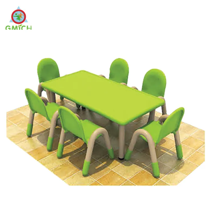 kindergarten furniture daycare school kids plastic rectangle table