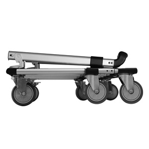 Chariot élévateur à main à six roues en alliage d'aluminium d'une capacité de 200kg avec frein Design pliable pour la maison, la voiture et l'entrepôt - Product Image 1