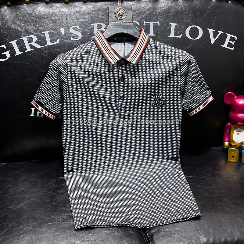 Wholesale Cotton Custom Polyester Polo Collar Embroidered T-Shirt Men Bulk Logo Oem Gym Samples Buttons Polo Casual