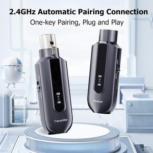 Kablosuz mikrofon uzun çalışma mesafesi için hafif verici ve alıcı UHF kablosuz adaptör - Product Image 4