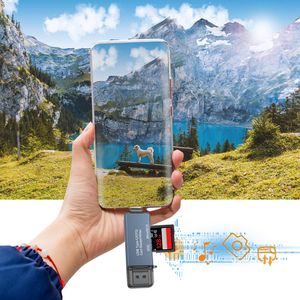 USB 3.0/USB C để TF/SD Đầu đọc thẻ 2 trong 1 bộ nhớ thông minh Đầu đọc thẻ Loại C OTG ổ đĩa flash CardReader Adapter - Product Image 4