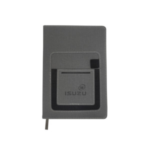 Cuaderno de trabajo/estudio de nuevo diseño con bolsillo pequeño Cuaderno de cuero genuino de escritura suave - Product Image 1