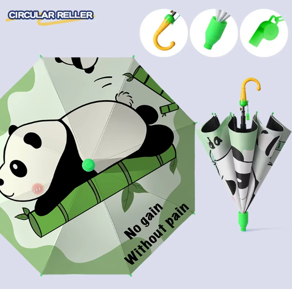 Étui étanche en vinyle panda bambou vert