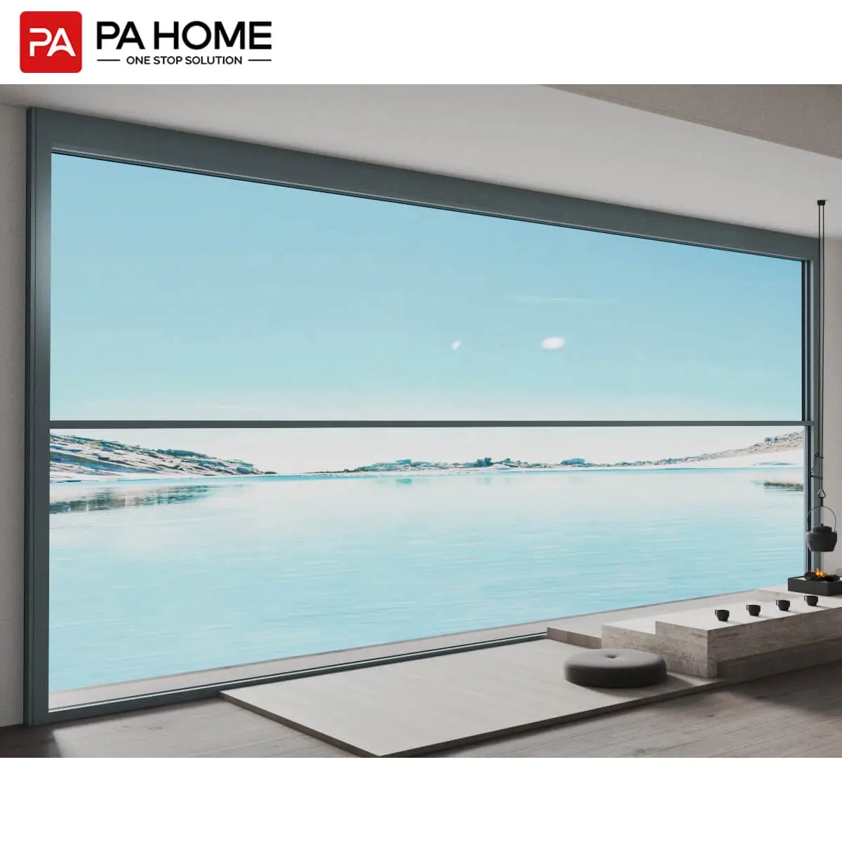 PA Home electric smart automatico in alluminio vetro verticale scorrevole altre finestre