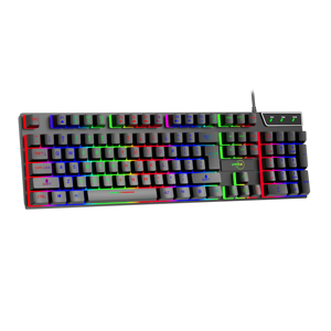 RGB Backlit Ergonomic Gaming <strong>Keyboard</strong> <strong>Mouse</strong> Set Membrane Operation Style Numeric Projection Design USB Interface for Desktop <strong>Use</strong> - Product Image 2
