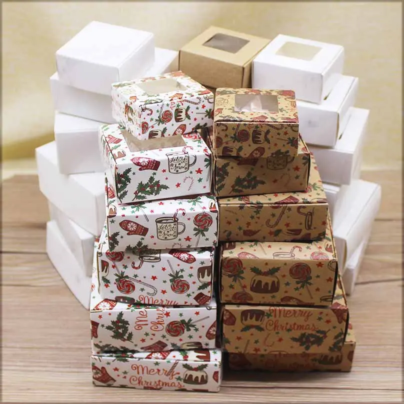 Cajas de regalo de papel hechas a mano Cajas de Navidad de mármol de varios tamaños con estampado de desaparición Impresión en relieve de lámina de oro