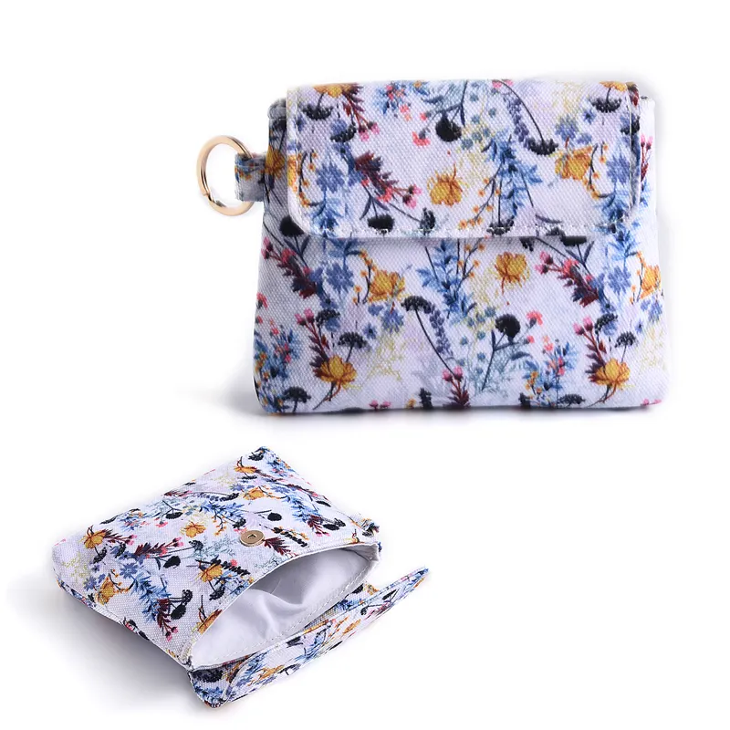 High Quality Makeup Bag Portable Cosmetic Toiletry Bag for Skincare Cosmetics Floral Pattern Wallet Bag