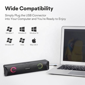 Luces LED portátiles para ordenador, minialtavoz de escritorio, USB - Product Image 4