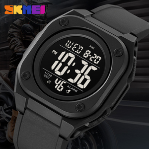 SKMEI 2160 Mens 50M su geçirmez Chrono Count Down erkek saat erkek büyük arama spor erkekler İzle 2 zaman LED dijital kol saatleri - Product Image 1