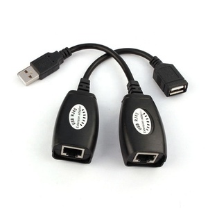 USB UTP Extenderขยายอะแดปเตอร์กว่าเดี่ยวRJ45เครือข่ายอีเธอร์เน็ตCAT5eเคเบิ้ลถึง50เมตร150FT - Product Image 1
