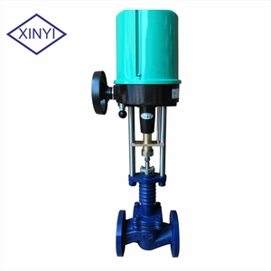 PN16 DN80高温蒸汽电动机4-20mA控制调节阀在定型机上 - Product Image 2