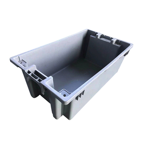 מלבני stackable מתמוטט מלבני stackable ארגז אחסון עבור תחבורה