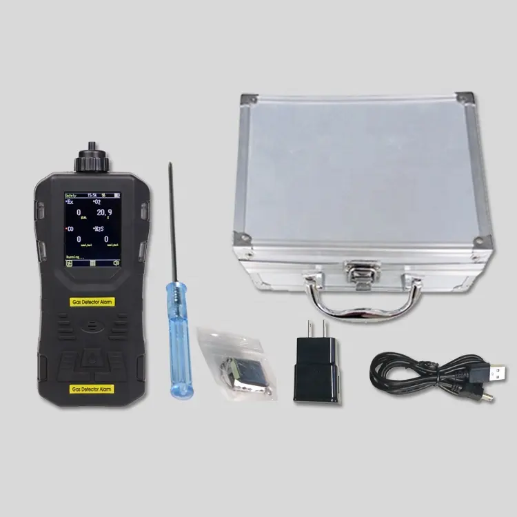 Multigas Detector LEL  O2  CO  H2S 4-Gas Portable Analyzer IN STOCK