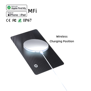 Findmy kart anti-kayıp cihazı kablosuz şarj ultra-ince cüzdan izci kart çantası bulucu GPS izci <span class=keywords><strong>iOS</strong></span> için Ble hava etiketi - Product Image 5