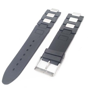 Sản Phẩm Mới Thay Thế Silicone Cao Su Màu Đen 20 Mm Dây Đeo Đồng Hồ Ban Nhạc Cho Xe-Tier Đồng Hồ 21 - Product Image 1