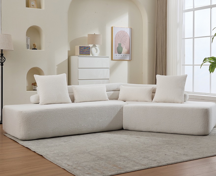 Beige + Polyester + Upholstered