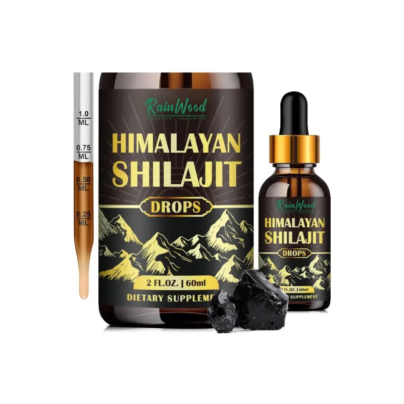 Private Label Hochwertiger Shilajit-Extrakt Tropfen Pure Shilajit Dry Drops