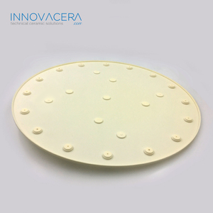 INNOVACERA 99.5% High Purity Big Size Aluminum Oxide Al2O3 <strong>Alumina</strong> Ceramic Insulation Disc Plate for Semiconductor Industry
