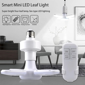 หลอดไฟ LED แบบพับได้ E27หลอด4 + 1,หลอดไฟเพดานพร้อมรีโมทควบคุมโคมไฟตั้งเวลาหลอด Led 4 + 1ดวง AC85-265V 28W - Product Image 2