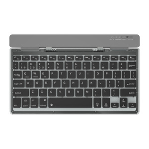 OEM Nuevo Modelo Dual transparente 2,4g + BT3.0 + BT5.0 7 colores RGB retroiluminado 38 grados soporte ergonómico magnético BT teclado inalámbrico - Product Image 1
