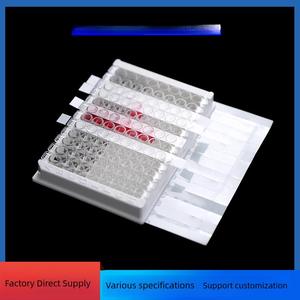 128*99 Mét có thể tháo rời <span class=keywords><strong>microplate</strong></span> <span class=keywords><strong>Elisa</strong></span> Enzyme nhãn tấm 96 tốt <span class=keywords><strong>Elisa</strong></span> tấm đáy phẳng chịu nhiệt độ niêm phong tấm - Product Image 6